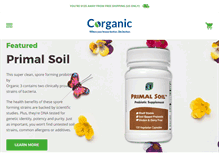 Tablet Screenshot of corganic.com
